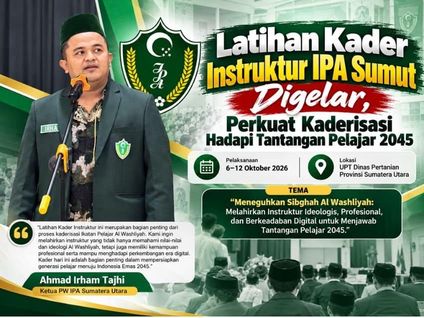 Latihan Kader Instruktur IPA Sumut Digelar, Perkuat Kaderisasi Hadapi Tantangan Pelajar 2045