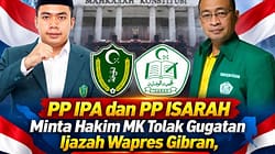 PP ISARAH & PP IPA Minta Hakim MK Tolak Gugatan Ijazah Wapres Gibran, Demi Persatuan Bangsa
