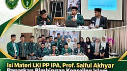 Isi Materi LKI PP IPA, Prof. Saiful Akhyar Paparkan Bimbingan Konseling Islam dan Penguatan Kader