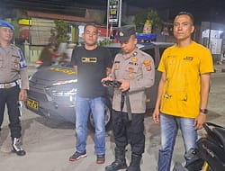 Pawas Polsek Labuhan Ruku Pimpin Patroli Malam di Lokasi Rawan 3C.