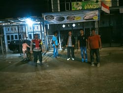 Satfung Polsek Medang Deras Patroli Malam Antisipasi Kejahatan.