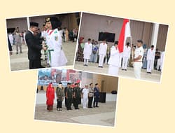 Kapolres Batu Bara Hadiri Pengukuhan Pasukan Pengibaran Bendera Pusakan.