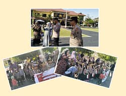Kasat Binmas Polres Batu Bara Terima Tamu Polisi Cilik TK PAUD YPI BKND AL FAUZANA Lima Puluh.
