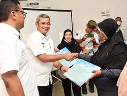 Pj. Bupati Deli Serdang Salurkan DBH PJT Ke Masyarakat Pembudidaya Tembakau di Hamparan Perak.