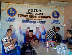 Cabup Batu Bara Darwis Tinjau Posko Rumah Juang TM Gemkara di Labuhan Ruku.