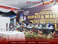 KPU Kampanye Damai Bersama Tiga Cabup Dan Cawabup Batu Bara.
