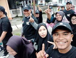Darwis Oky Ikuti Jalan Santai Dan Senam Pagi di Selenggarakan Oleh KPU Batu Bara.