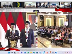 Lapas Labuhan Ruku Ikuti Penyambutan Komjen Agus Menteri Menkokumham RI.