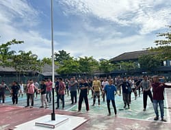 WBP Lapas Senam Pagi. Alexa : Kalapas Labuhan Ruku Guna Menjaga Kondisi Tetap Prima.