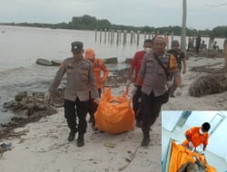 Polsek Indrapura Evakuasi Mayat Tanpa Identitas di Sungai Tanjung Pantai.