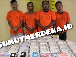 Poldasu Gagalkan Peredaran 54 Kg Sabu di Tugu Simpang Inalum Indrapura.