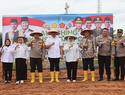 Polres Batu Bara Launching Gugus Tugas Ketahanan Pangan Nasional.