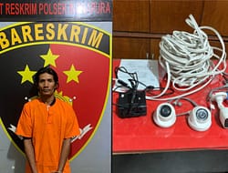 Unit Reskrim Polsek Indrapura Ungkap Kasus Curat Pembongkaran CCTV.