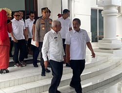 Kunjungan Menteri Imipas di Asahan Penerimaan Lahan Pembangunan Lapas Baru.