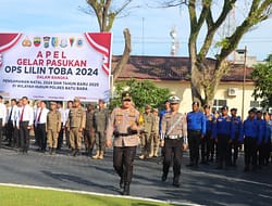 Kapolres Batu Bara Irup Apel Gelar Pasukan Ops Lilin Toba 2024 Selama 13 Hari.