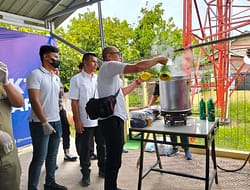 Pemusnahan Barang Haram Shabu & Pil Ekstacy di Pimpin Kapolres Batu Bara.