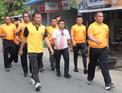 Finish 5 Km. Polres Batu Bara : Giat Olahraga Sehat Dan Bugar!