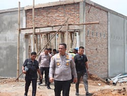 Kapolres Batu Bara Bersama PJU Cek Perkembangan Pengerjaan Pembangunan SPPG di Mako Polsek Labuhan Ruku.