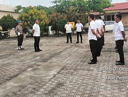 Kasat-Kasat Polres Batu Bara Berikan Arahan Kebawahan Pekat Untuk Mencegah Pelanggaran.