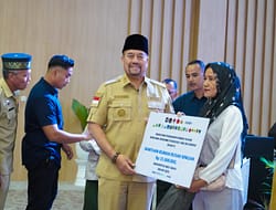 Bupati Batu Bara Serahkan Bantuan BNPB RI Untuk 84 Keluarga Dampak Bencana Alam.