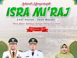 Plt Ka. Bapenda Batu Bara Ucapkan Selamat Isra Mi’raj 1447 Hijriah.