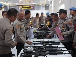 Tim Divpropam Dan Slog Mabes Polri Cek Senpi Jajaran Polres Batu Bara.