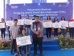 Penyerahan Bantuan TJSL : PT. Inalum Dorong Pembangunan Berkelanjutan di Samosir.
